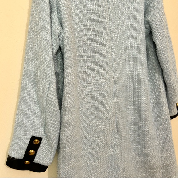 Tuckernuck Pomander Place Light Blue Coco Tweed Bow Dress SIZE MEDIUM - Picture 9 of 9